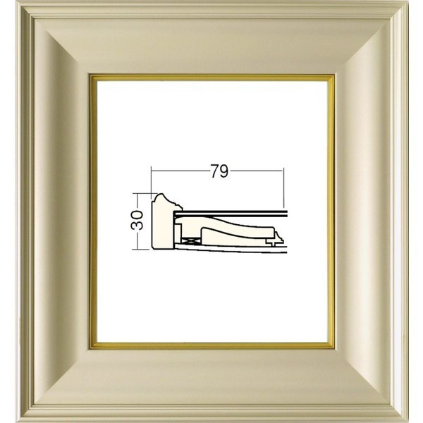 色紙額縁 樹脂製フレーム 4984 シャンペンゴールド_画像1