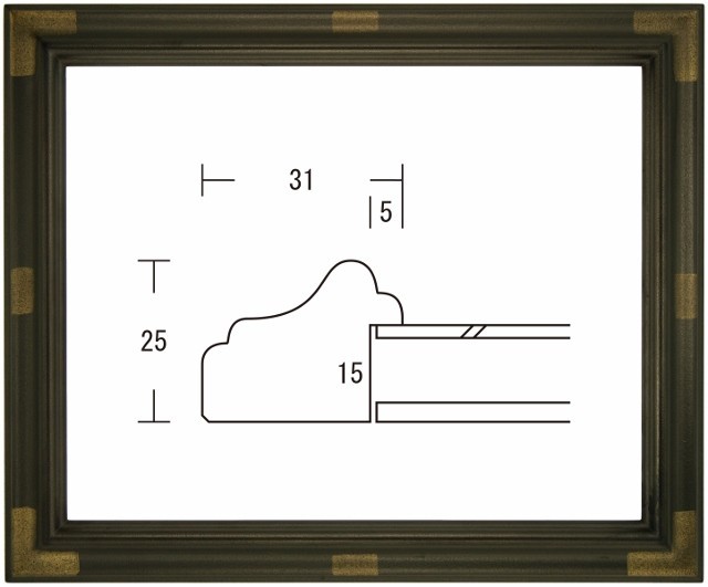 デッサン用額縁 木製フレーム 小不二 ＭＯ全紙サイズ_画像1
