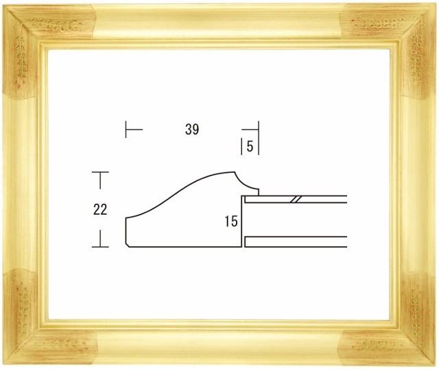 デッサン用額縁 木製フレーム フローラ 大判サイズ_画像1