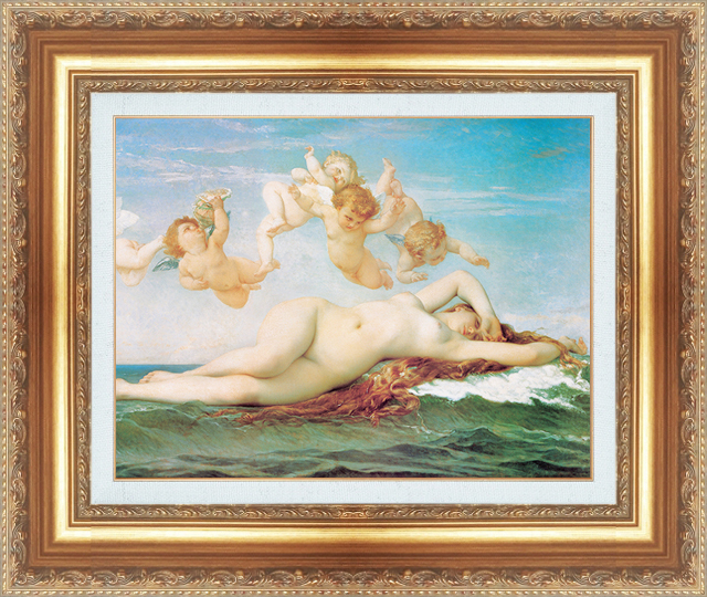 絵画 額縁付き 複製名画 世界の名画シリーズ カバネル 「ヴィーナスの誕生」 サイズ 15号