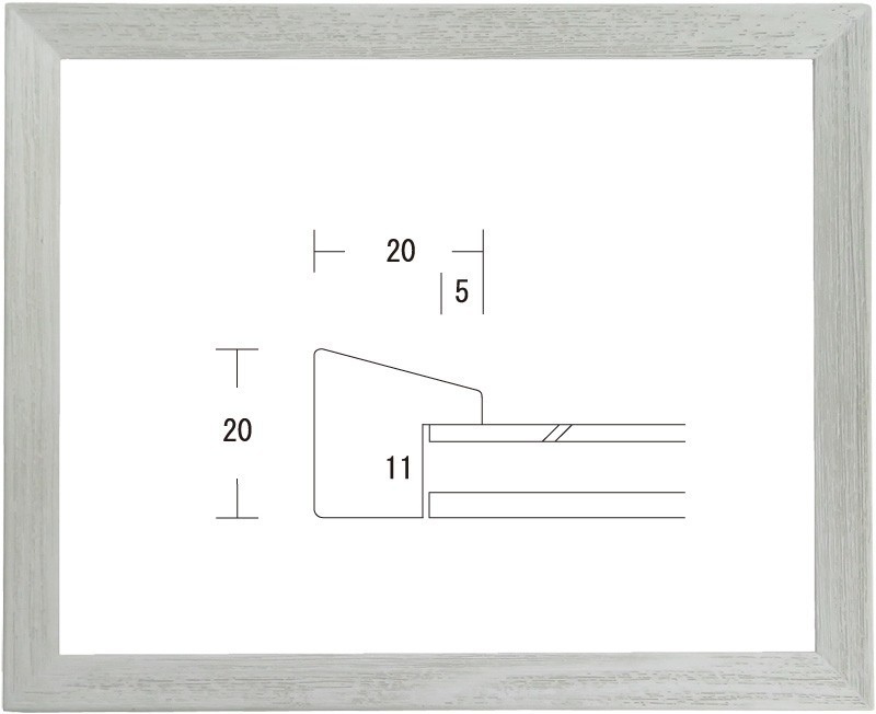 デッサン用額縁 木製フレーム L-SHA-20 三三サイズ_画像1