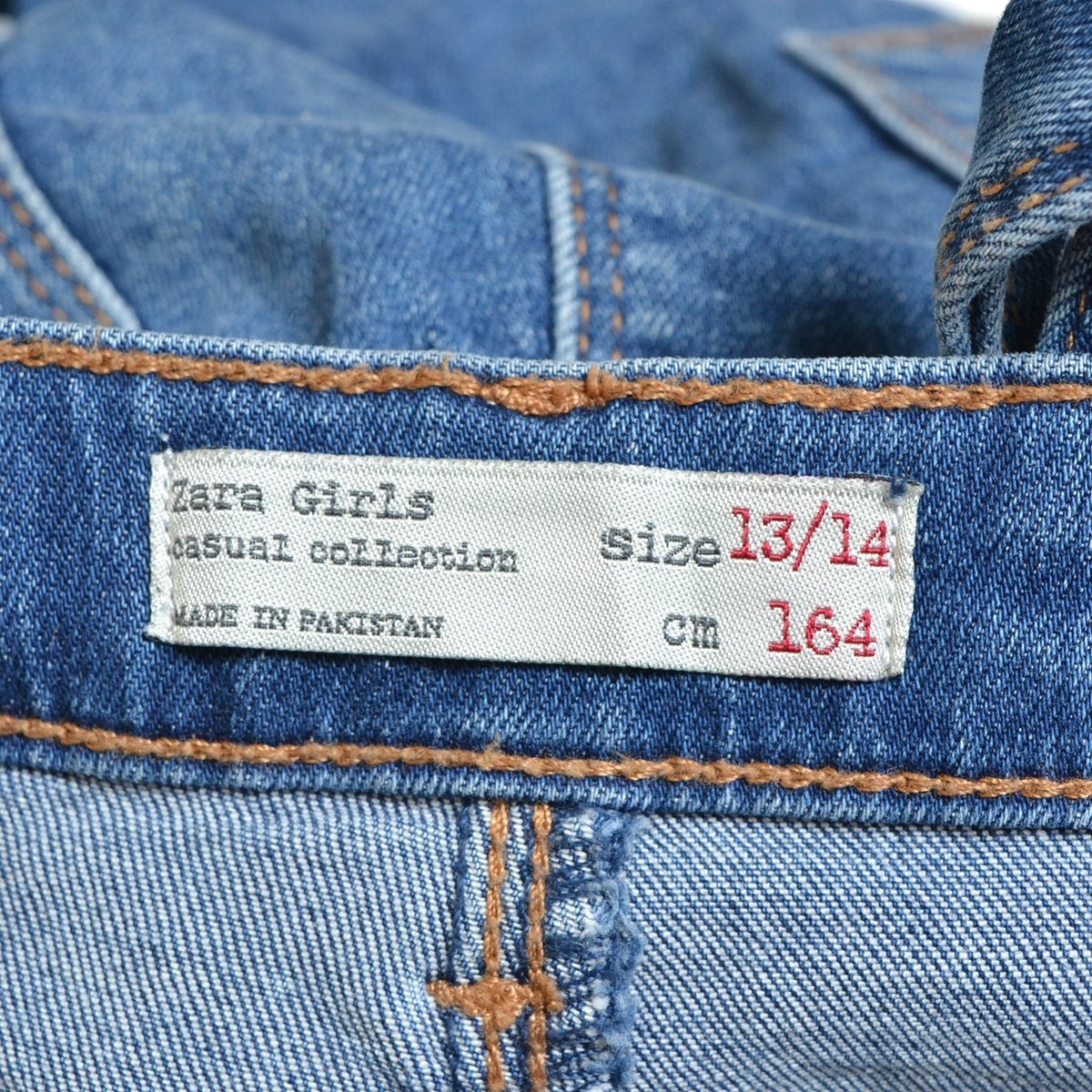 ◇420471 ZARA GIRLS ザラ ガールズ オーバーオール ダメージジーンズ ストレッチデニムパンツ サイズ164 キッズ 子ども ジュニア 女の子_画像4