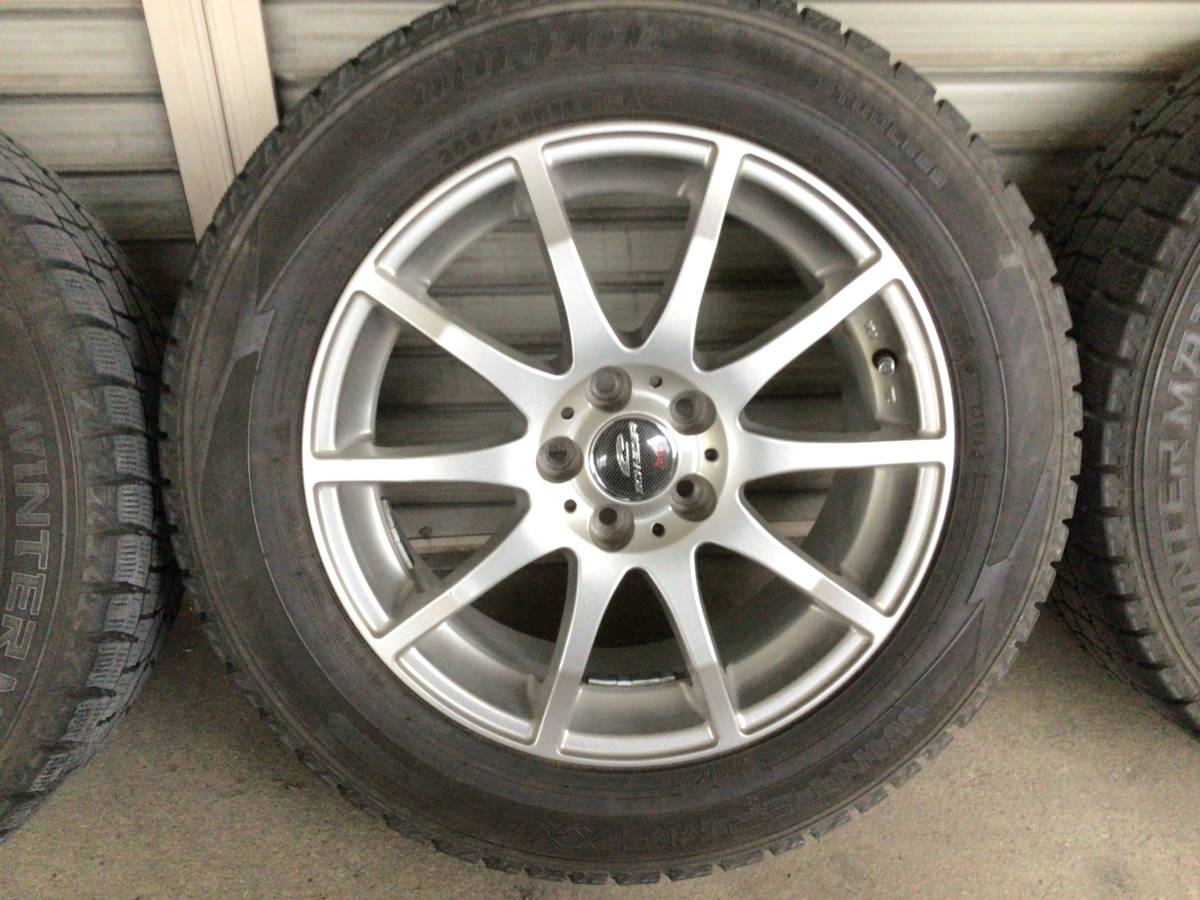 スタッドレス 4本セット ダンロップ WINTERMAXX 205/55R16 SCHNEDER 6.5J+48 PCD100 インプレッサ プリウス 86_画像3