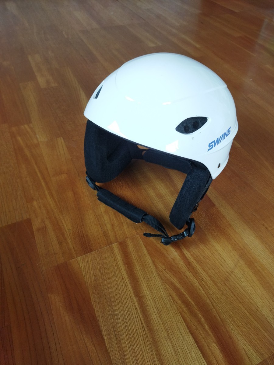 SWANS スワンズ スキーヘルメットH-45R　Ｌサイズ　ホワイト　スノーボード_画像2