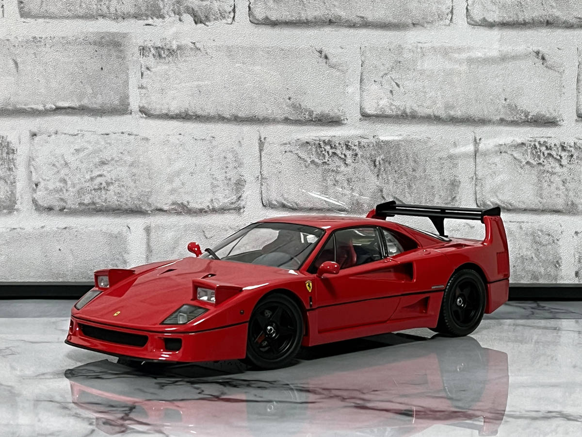 【KYOSHO】1/18 Hi-End Model Ferrari F40 LM wing (RED) 京商 1/18 ハイエンド モデル フェラーリ F40 LM ウイング (レッド)_画像4