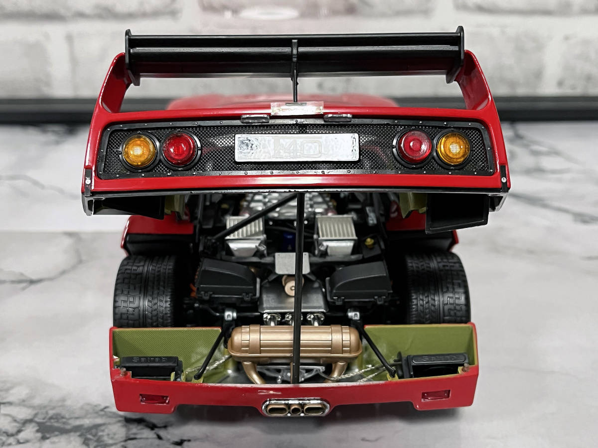 【KYOSHO】1/18 Hi-End Model Ferrari F40 LM wing (RED) 京商 1/18 ハイエンド モデル フェラーリ F40 LM ウイング (レッド)_画像8