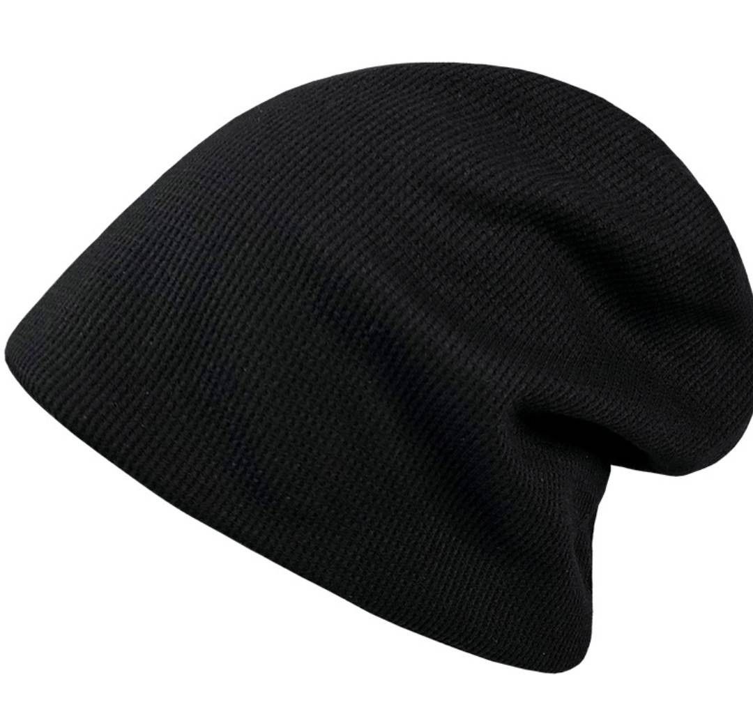 レディース帽子 メンズ　帽子　黒　シンプル　ストリート　カジュアル　無地　ニット帽