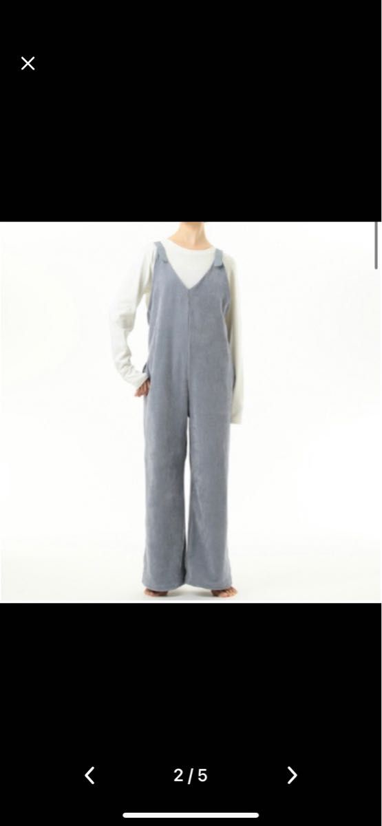 美品Chacott コーデュロイオールインワン パンツ
