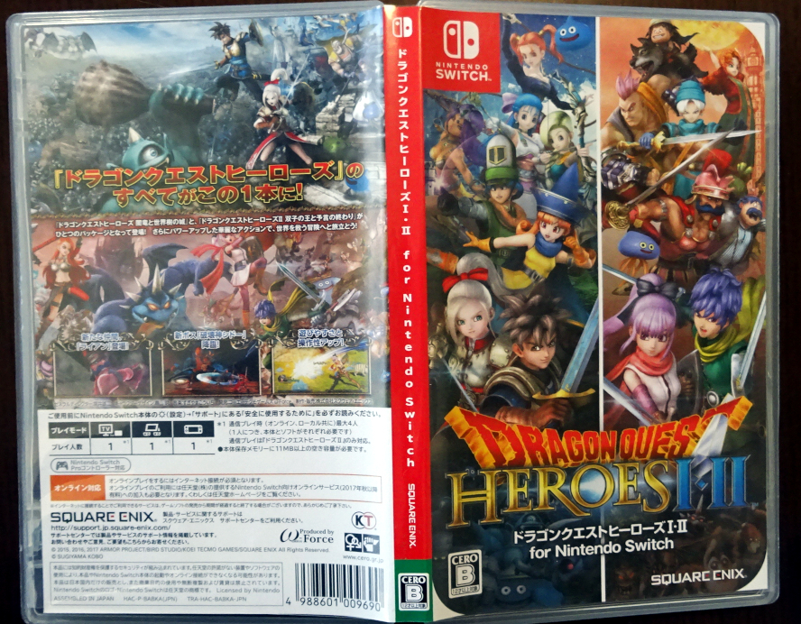 1/3 Switch ドラゴンクエストヒーローズI・II for Nintendo Switch／動作品 まとめ取引 取り置き 同梱可