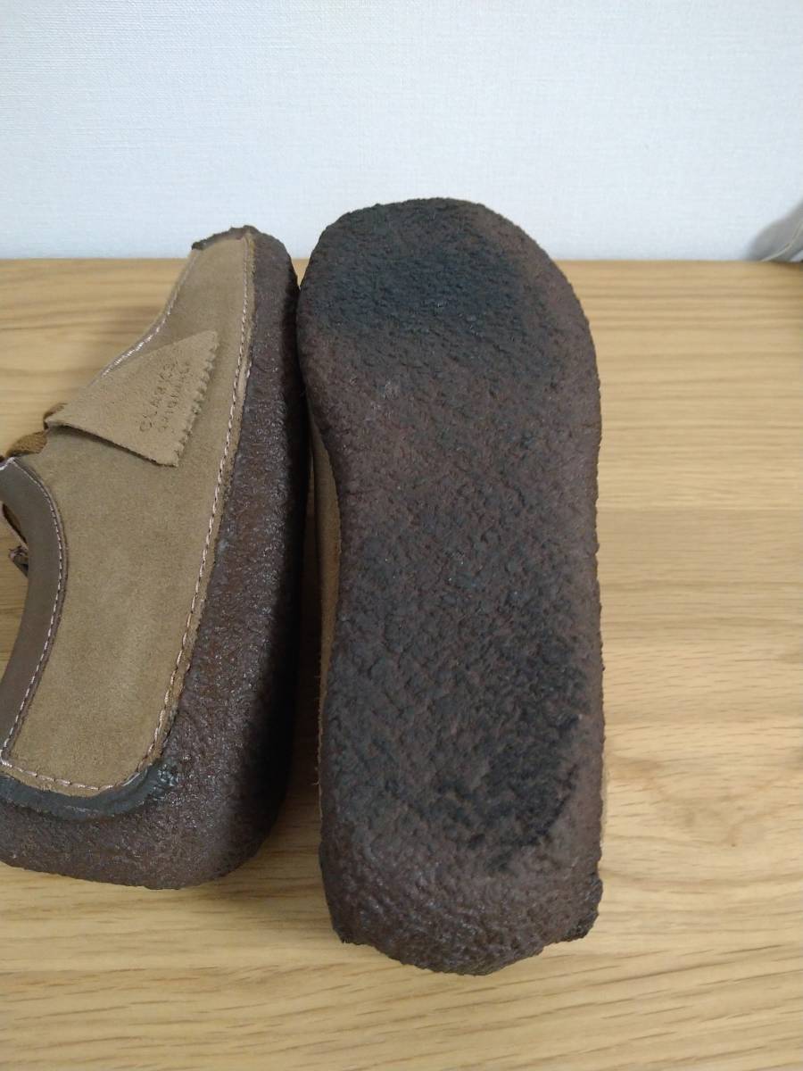 【Clarks ナタリー メンズ UK6.5/24.5cm オークウッドスエード 中古品】_画像6