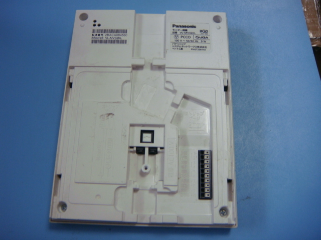 VL-MV32 Panasonic パナソニック ドアホン親機 インターフォン 送料無料 スピード発送 即決 不良品返金保証 純正 C1318_画像3