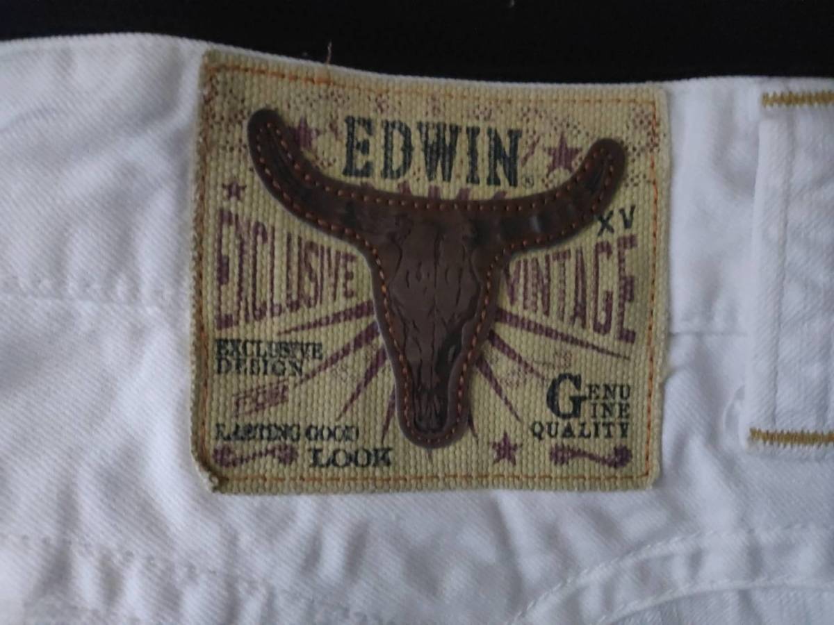 EDWIN エドウィン 4557 ウェスタン デニムパンツ ジーンズ ホワイト