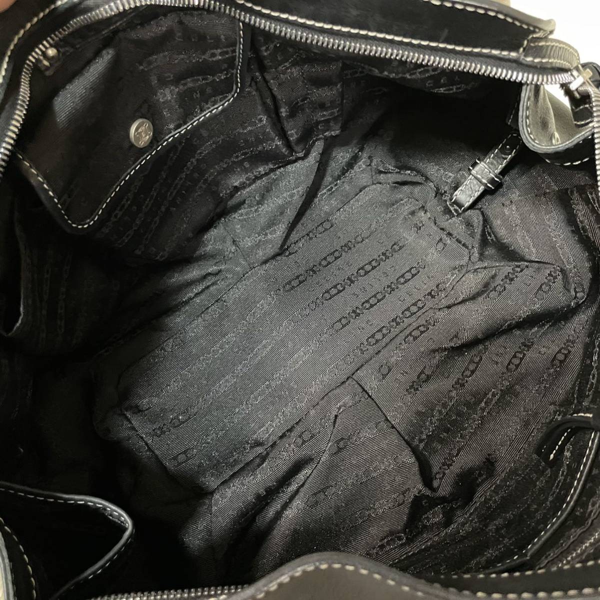 ①【極美品】CELINE ハンドバッグ ビタースイート シボ革 ブラック 黒