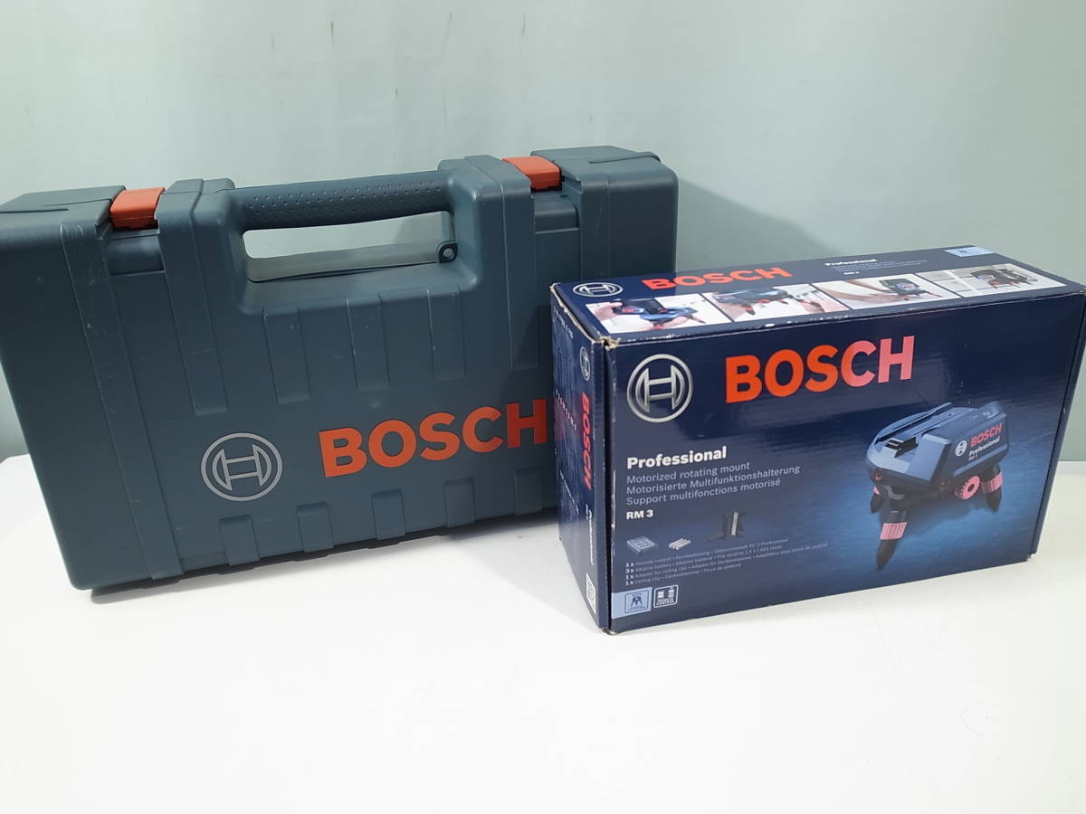 ☆動作品 BOSCH ボッシュ レーザー墨出し器（グリーンレーザー）GLL3-80CG+リモコン雲台 RM3 受光器付_画像7