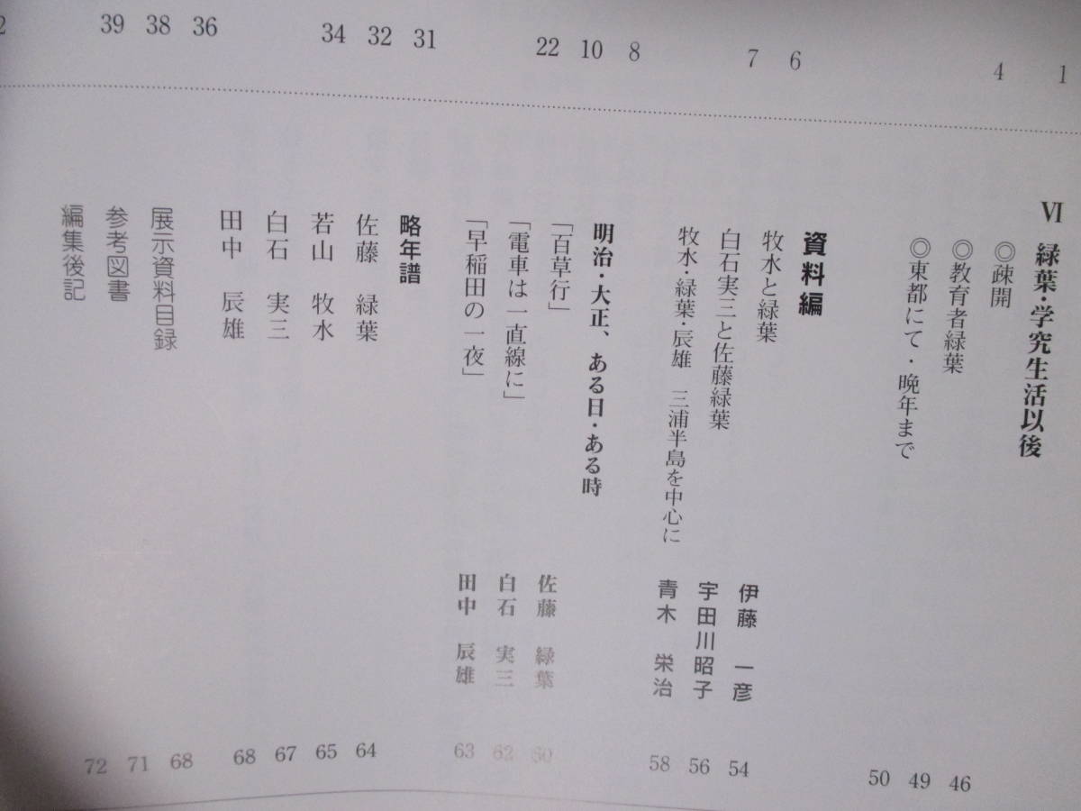 図録【佐藤緑葉と伴にー若山牧水・白石実三・田中辰雄】平成12年／群馬県立土屋文明記念文学館　★正誤表付／文壇往来、社会主義的往来、他_画像7