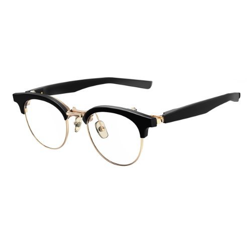 Новый неиспользованный четыре девяти 999,9 очки рама M-95 9001 с Case с Case Black x Gold