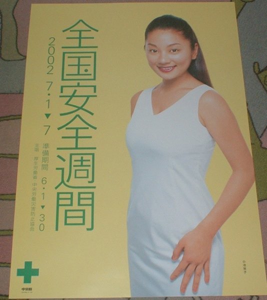 ポスター 小池栄子 [全国安全週間] 2002の画像1