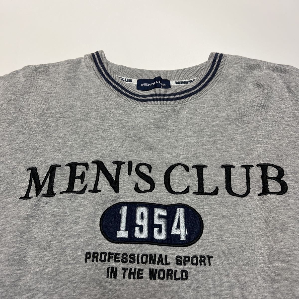 MEN’S CLUB メンズクラブ スウェットトレーナー 刺繍 グレー LL_画像3