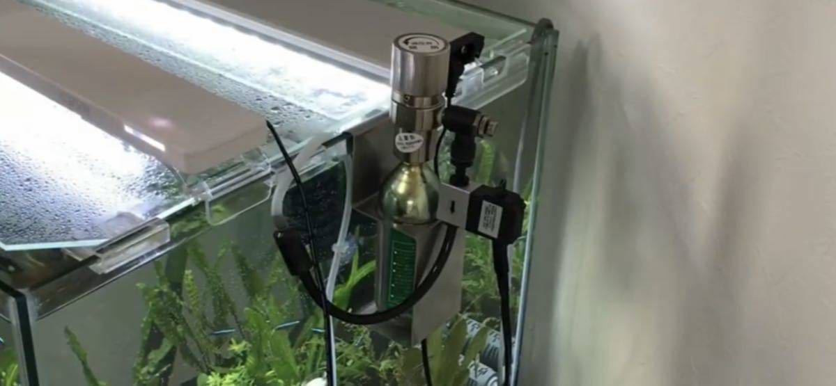  aquarium out .. for CO2 compressed gas cylinder stand made of stainless steel aquarium water plants 