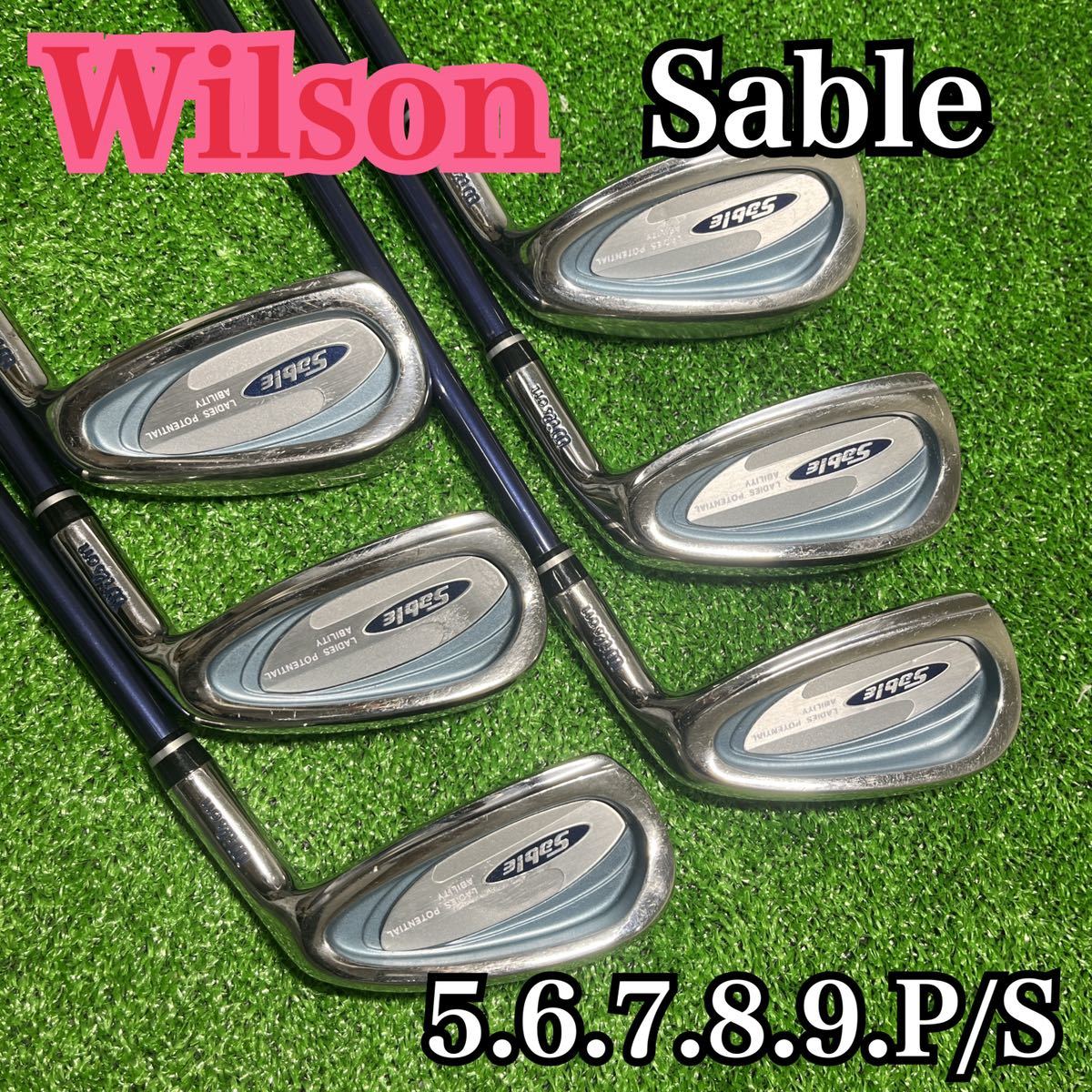 公式 Wilson B1752 ウィルソン 右利き レディース アイアン Sable