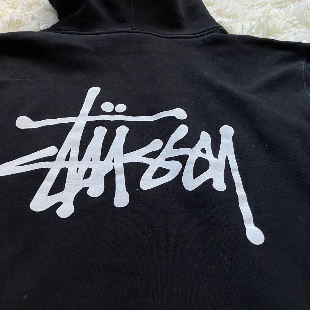 希少XLサイズ】ステューシー stussy パーカー 両面ロゴ 入手困難 即売-