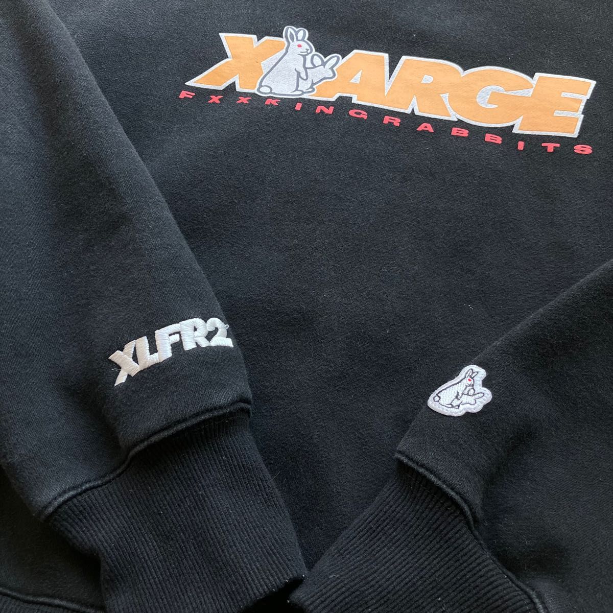 限定コラボ FR2 XLARGE 佐藤ノア着用 デカロゴ スウェット トレーナー エクストララージ エフアールツー