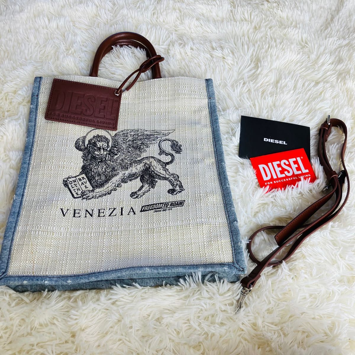 未使用】DIESEL ディーゼル VENEZIA トートバッグ 大 レディース-