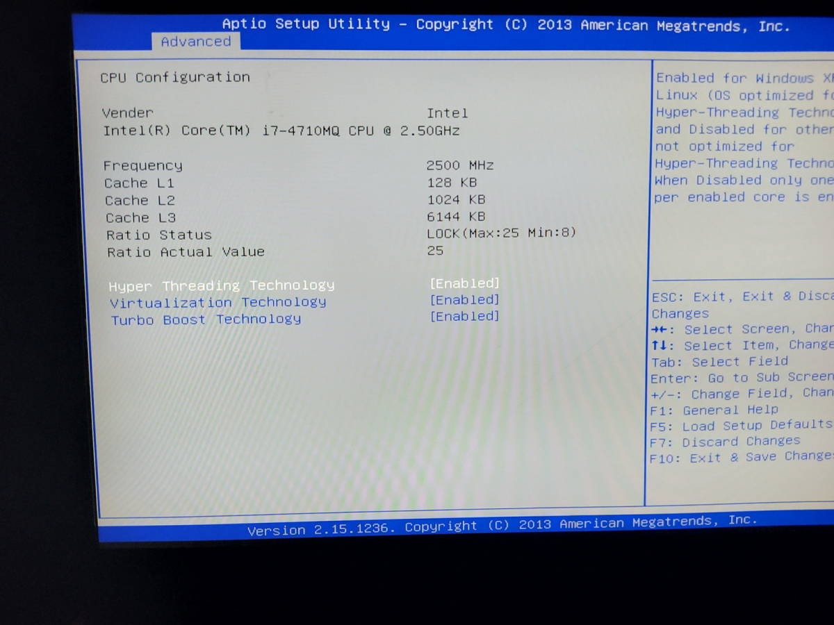 Intel Core i7-4710MQ SR1PQ（FCPGA946、4コア、8スレッド、第4世代）ノートパソコン用CPU_画像3