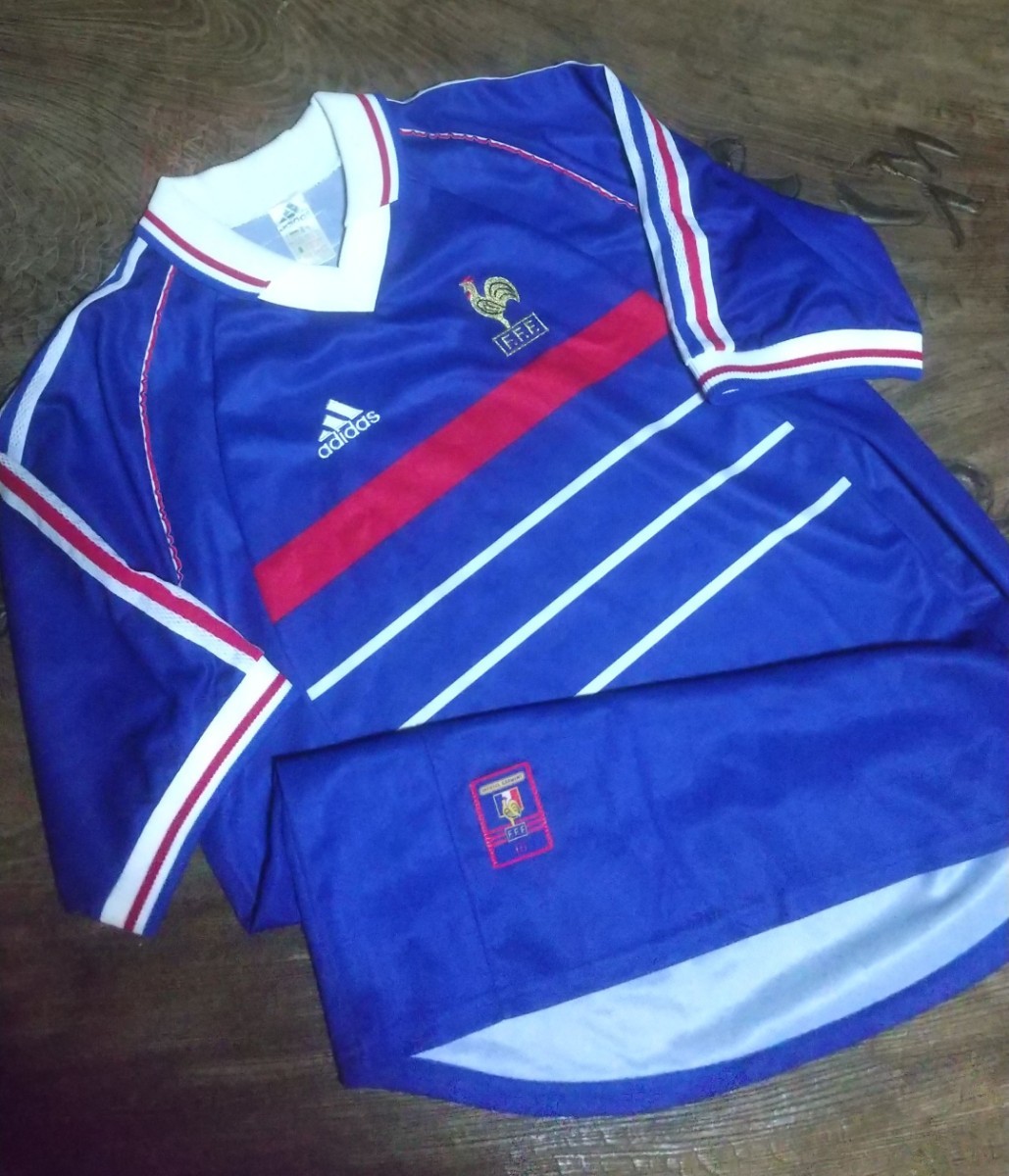 値下げ交渉 1998年 ワールドカップ優勝 フランス代表 【NO STAR】adidas 検)FIFA WC 98 WORLD CUP CHAMPIONS FRANCE ZIDANE HENRY ジダン_画像1