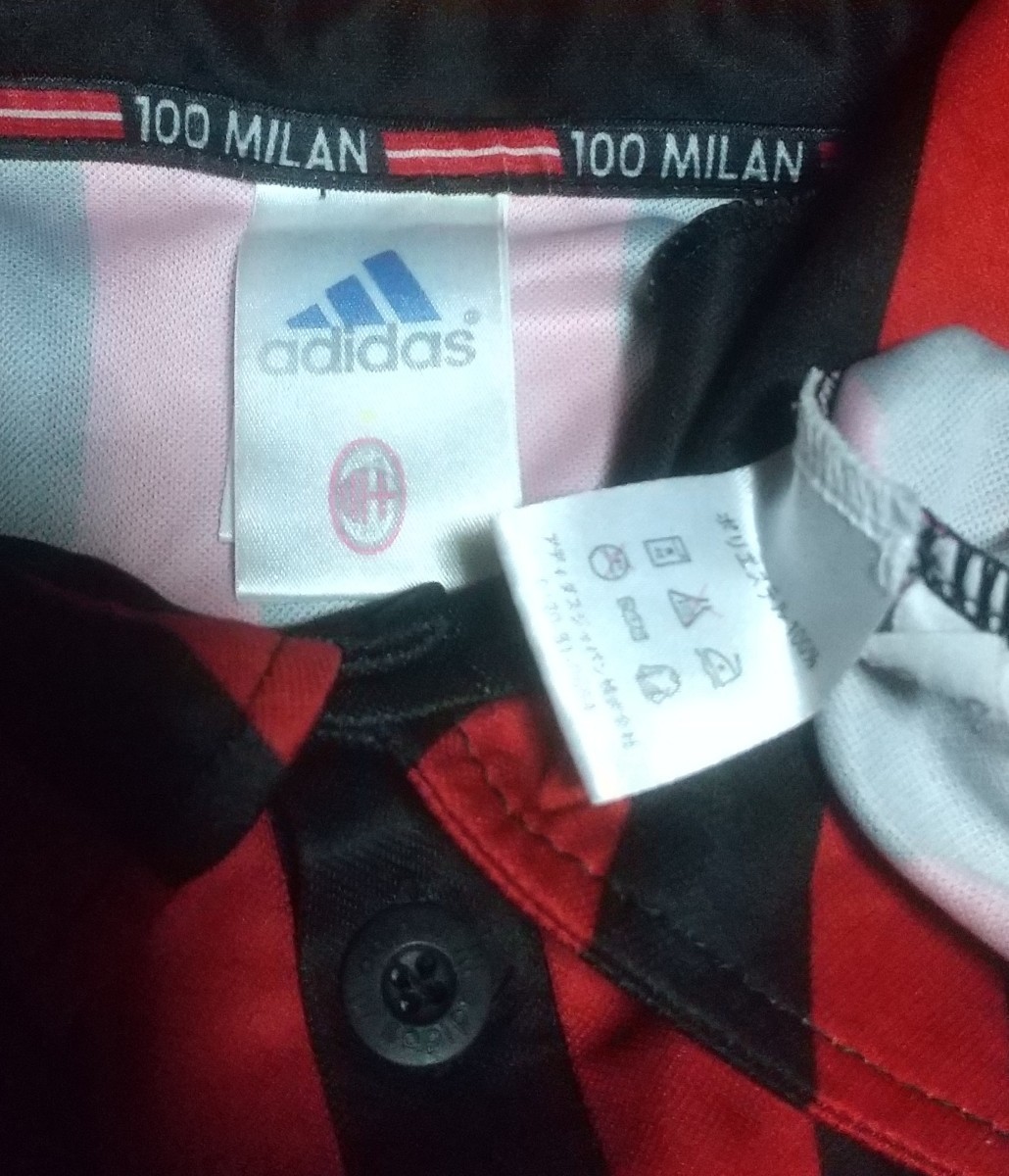 値下げ交渉 99-00 100th ACミラン adidas OFFICIAL SHIRT MADE 値下げ交渉 99-00 100th ACミラン adidas OFFICIAL SHIRT MADE