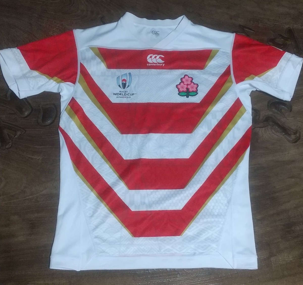 [値下げ交渉] RWC2019 ジャパン レプリカファーストジャージ Lサイズ 検)RUGBY WORLD CUP JAPAN JERSEY 日本代表 ラグビー ワールドカップ_画像2