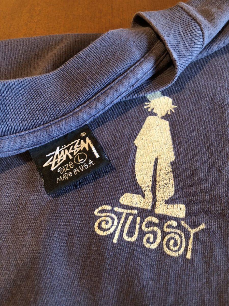 激レア スペシャル USA製 ナス紺 80's OLD STUSSY ステューシー