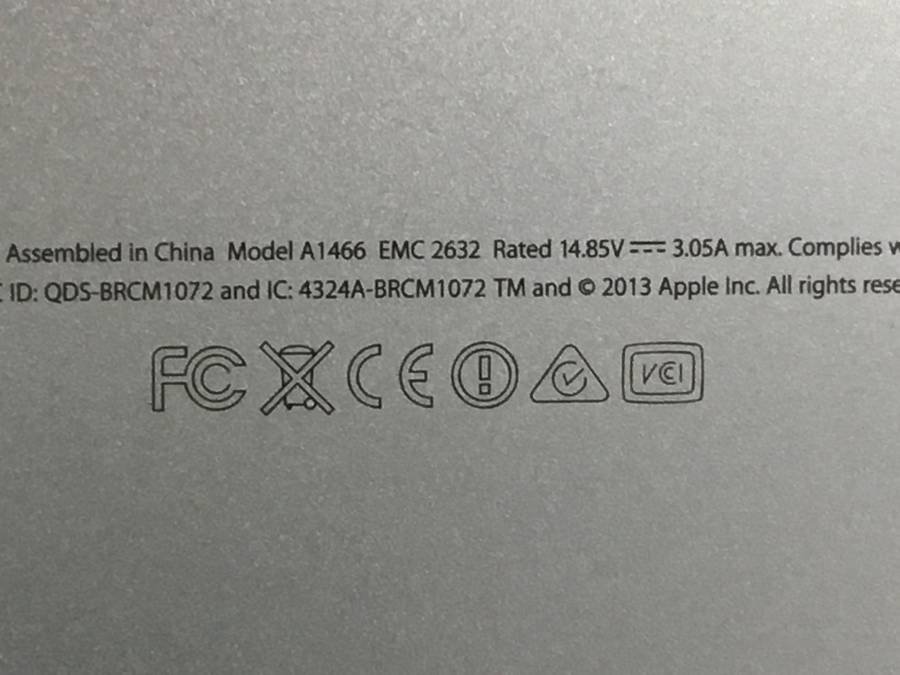Apple MacBook Air Mid2013 A1466 macOS　Core i5 1.30GHz 4GB 128GB(SSD)■1週間保証_画像4