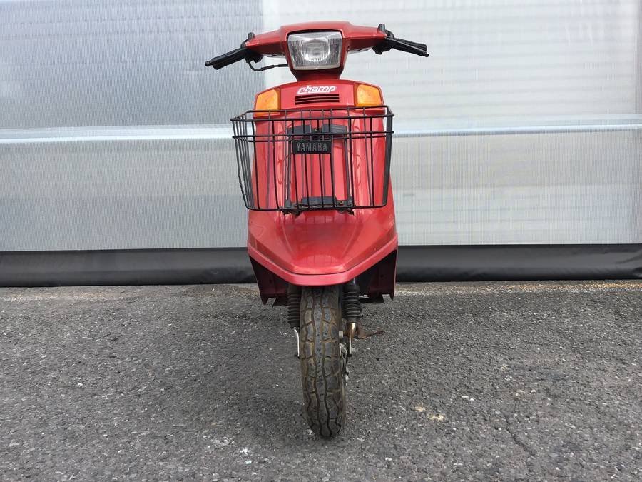 YAMAHA 54V CHAMP チャンプ 販売証明書有　カギあり　YAMAHA バイク チャンプ　昭和　原付■ジャンク品_画像3