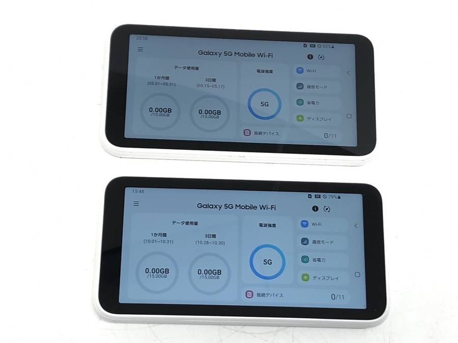 SAMSUNG SCR01 2台セット まとめ売り Galaxy 5G Mobile Wi-Fi■現状品_画像1