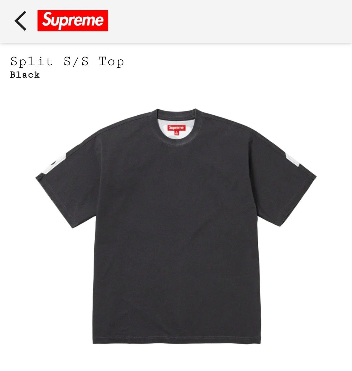 Supreme Split S/S Top XL