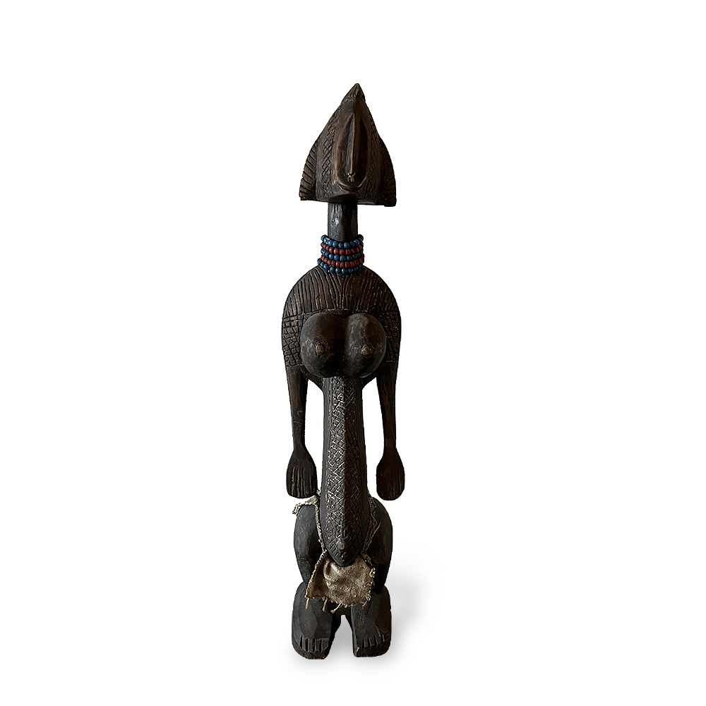 【アンティーク アフリカ マリ共和国 バンバラドール オブジェ】検：レトロビンテージプリミティブアート木彫り彫刻人形