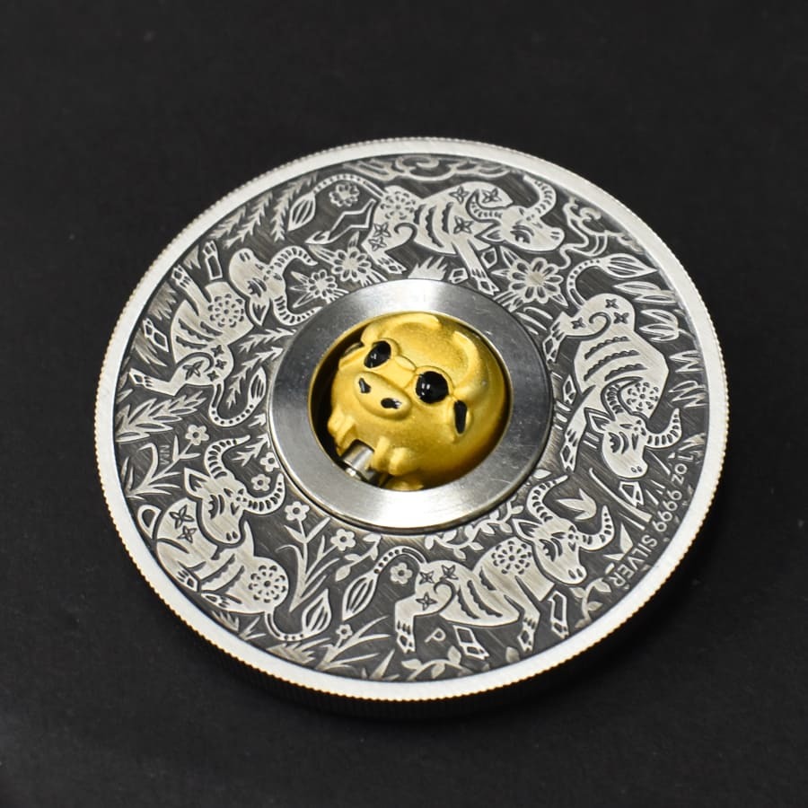 1円 ◇新品同様 記念銀貨 2021年 ツバル 干支 1ドル 1oz SV925
