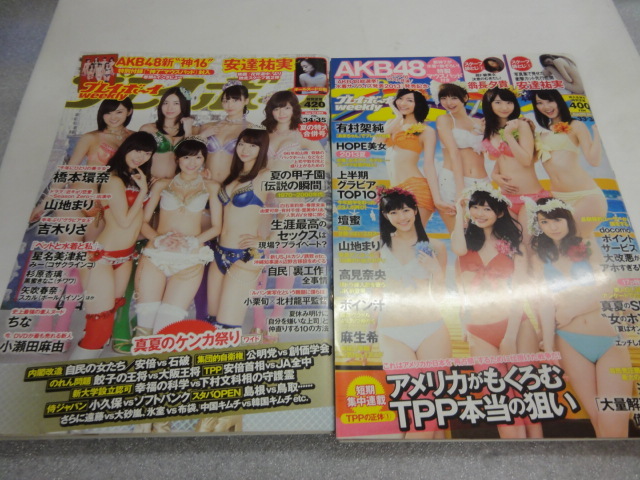 週刊プレイボーイ 2013年 14 AKB48　２冊　マウスパッド付 _画像1