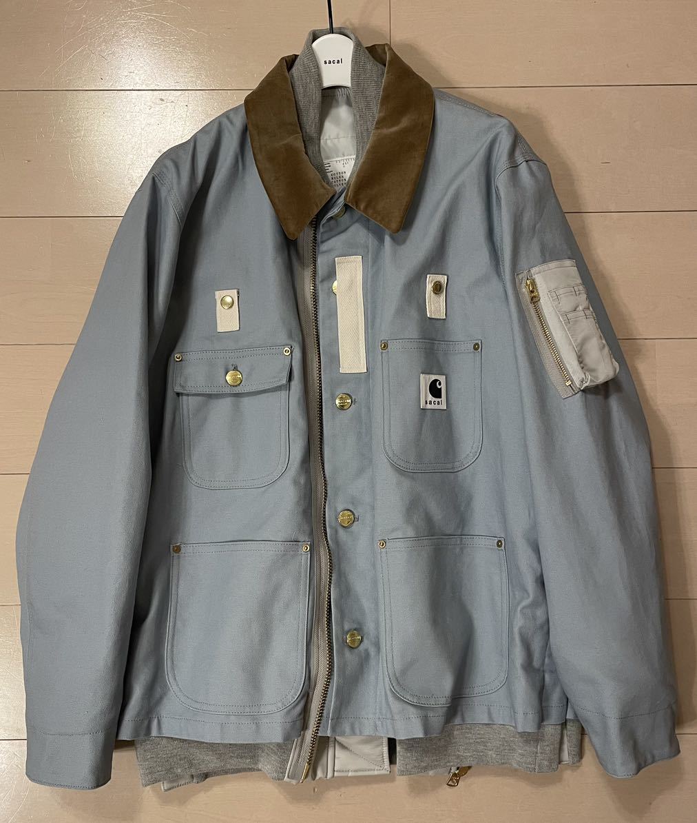 sacai Carhartt WIP Canvas x MA-1 Jacket Michigan サイズ2 sacai Carhartt WIP Canvas x MA-1 Jacket Michigan サイズ2