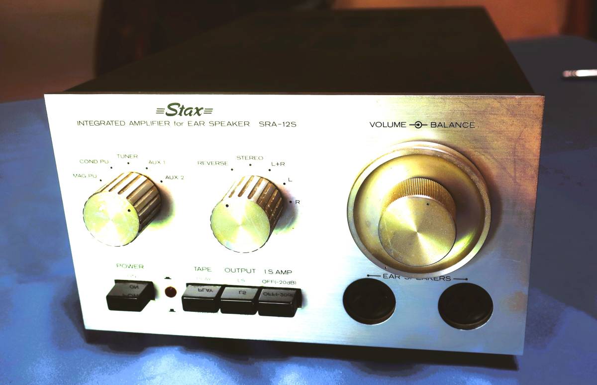 ■希少 ■Stax integrated amplifier for electrostatic ear speaker ■Electrostatic Earspeaker AR-λ (ラムダ） ■動作不良（現状品）_画像2