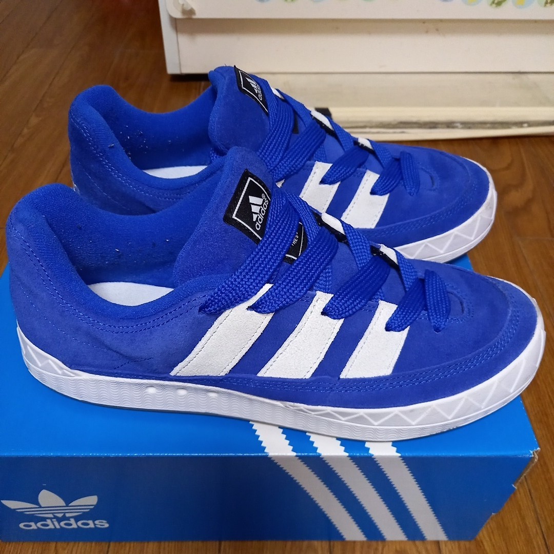 28cm adidas ADIMATIC atmos Blue アディダス アディマティック アトモス ブルー 青 USED 箱付き