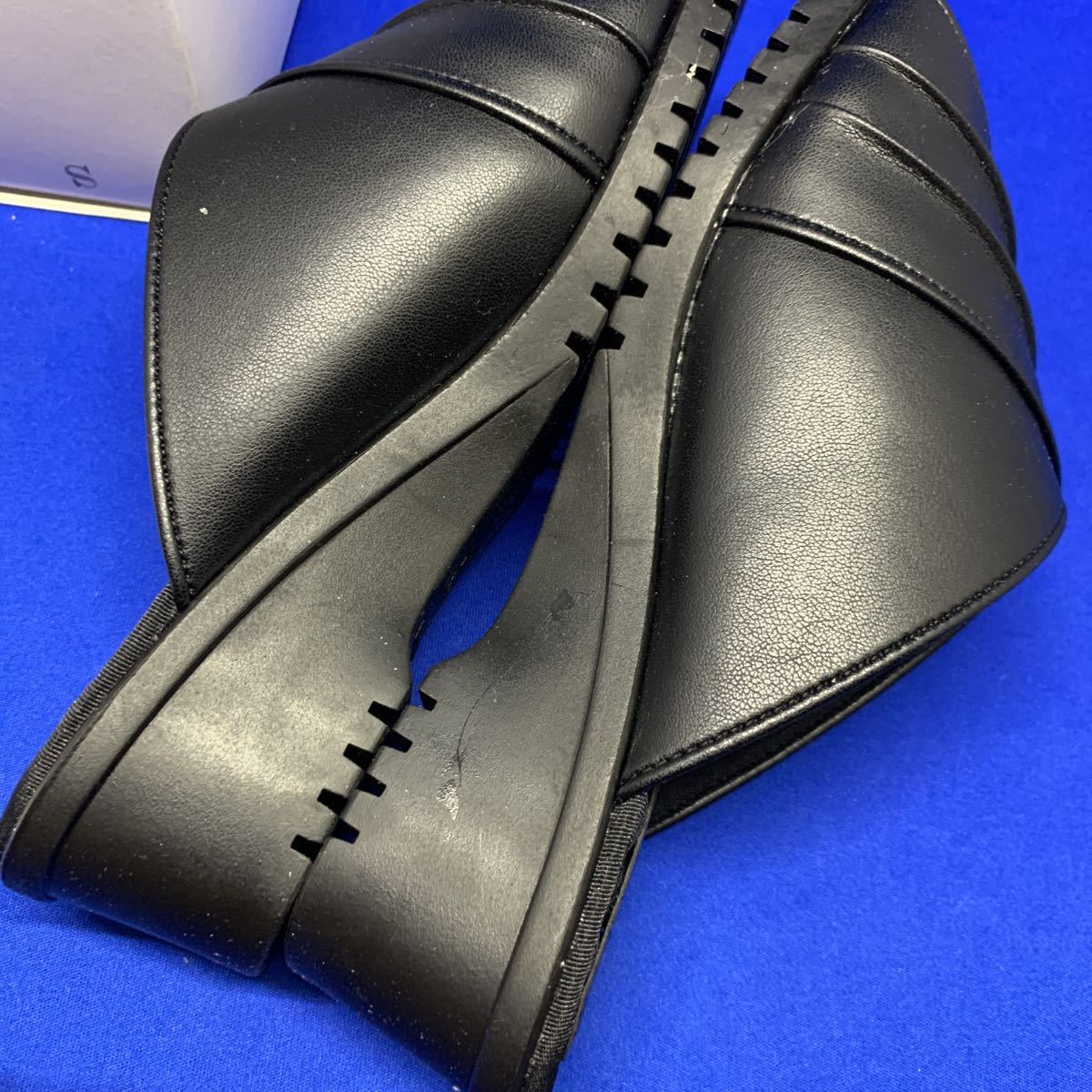 [コンフォベッド] 日本製 サンダル 4.5cmヒール 健康サンダル 履きやすい CF6434 レディース　S 黒　ブラック_画像4