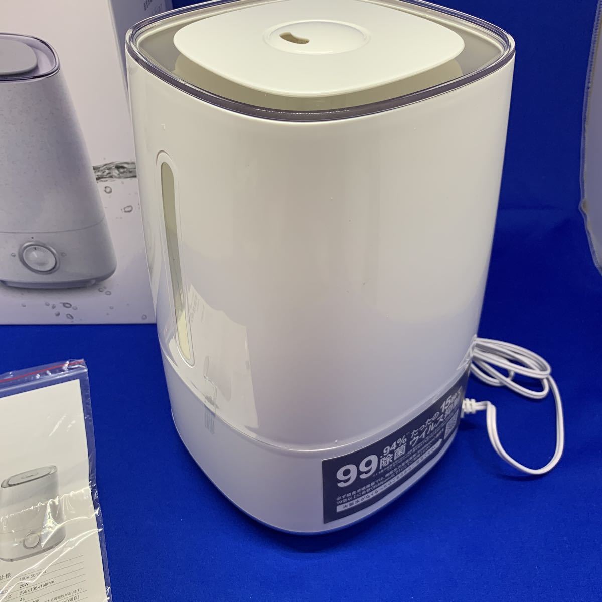 か4 超音波加湿器　噴霧器 次亜塩素酸水 対応 超音波式 4L 大容量 タンク 上部給水式 バイバイ菌　Humidifier_画像3