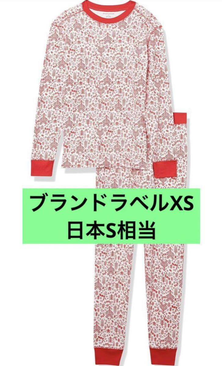 ふ21 Amazon Essentials パジャマ セット ニット メンズ　フォレスト　セットアップ　日本S相当_画像1