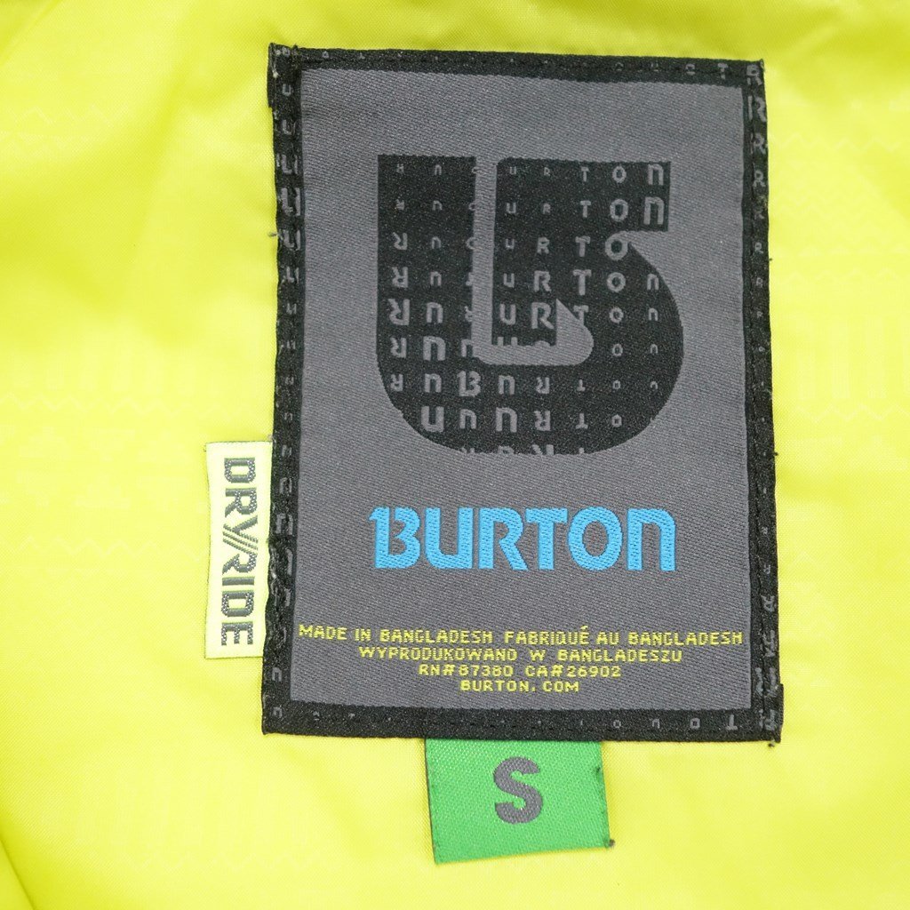 中古 2017年頃 BURTON MB HILLTOP JK メンズSサイズ スノーボードジャケットウェア バートン_画像2