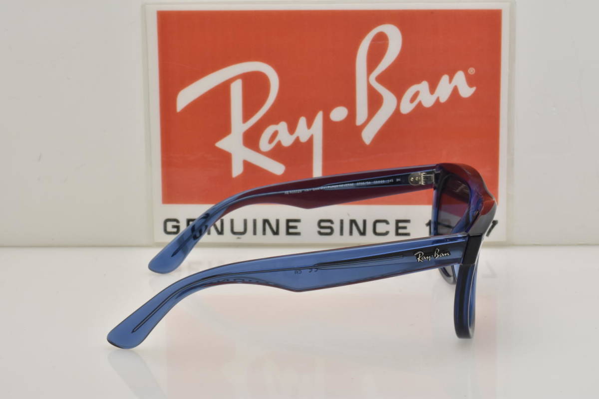 ★新品・正規輸入品！Ray-Ban レイバン RBR0502S 67083A WAYFARER REVERSE ウェイファーラーリバース トランスペアレントネイビーブルー★_画像4