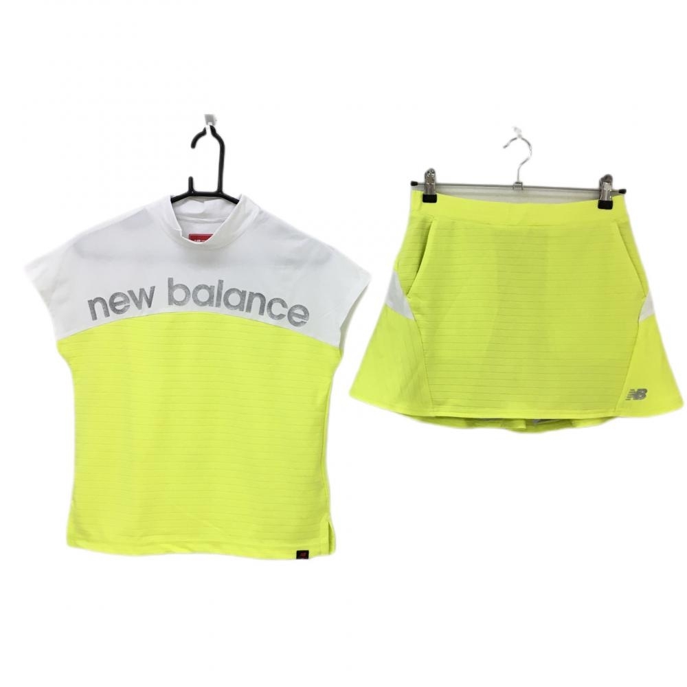 【超美品】ニューバランスゴルフ 上下セット(ノースリーブシャツ×スカート) レディース 0(S) ゴルフウェア 2022年モデル New Balance