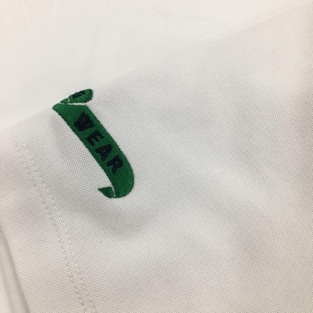【新品】マンシングウェア 半袖ポロシャツ 白×グリーン レディース ３L ゴルフウェア Munsingwear_画像4