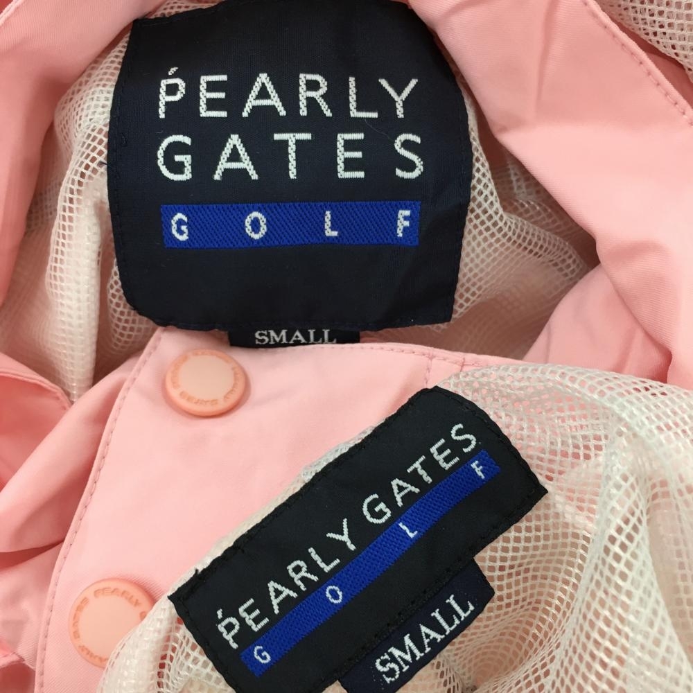 【美品】パーリーゲイツ レインウェア上下セット（ジャケット×パンツ）ピンク レディース SMALL ゴルフウェア PEARLY GATES_画像4